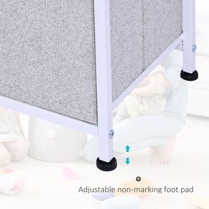 Cassettiera Contemporanea in Metallo da 40L con 5 Cassetti e Contenitori in Tessuto per Camera da Letto/Soggiorno - Product Image 5