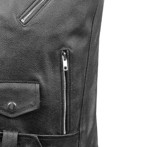 Chaleco de Cuero para Hombre, Invierno, Alta Calidad, Personalizable, Sin Mangas, Informal, Ajuste Cómodo, Servicio OEM - Product Image 4