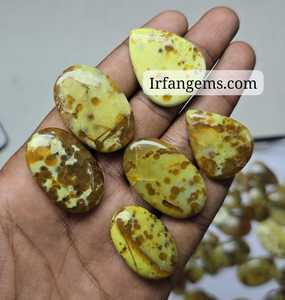 Opale verte orbiculaire 100% naturelle, prix de gros, lot de haute qualité, opale verte orbiculaire de différentes formes et tailles, fabrication de bijoux - Product Image 4