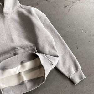 Sudadera con Capucha para Hombre, Lisa, 100% Algodón, Tejido de Doble Capa, 350 g/m², Felpa Gruesa, Corte Holgado, Invierno, Ecológica - Product Image 2