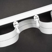 Support de rouleau en plastique POM moderne, durable et silencieux, avec installation facile pour rails de rideaux à vagues, idéal pour le salon