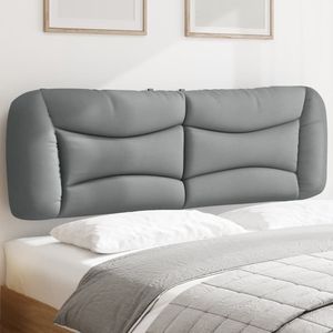 Cojín para Cabecera de Cama Queen, Color Gris Claro, 100% Poliéster, Almohada de Lectura y Reposo - Product Image 1