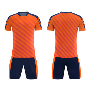 High Quality Breathable Lightweight Quick Dry 100% Polyester Solid Color Football <b>Soccer</b> Uniform Custom Wicking Polyester Fit - Product Image 2