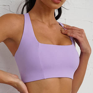 Soutien-gorge de sport pour femme en promotion – Haute qualité, extensible dans 4 directions, respirant, écologique, élasticité moyenne, XS personnalisable à l'avant - Product Image 5
