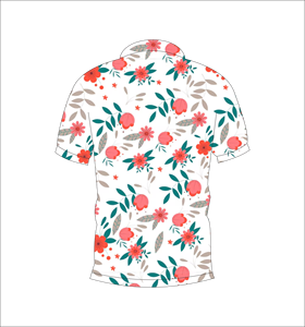 เสื้อโปโลพิมพ์ลายดอกไม้แบบกำหนดเอง แขนสั้น สวมใส่สบาย เหมาะสำหรับกอล์ฟ เทนนิส ชุดทีมฤดูร้อน - Product Image 6