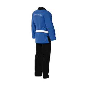 Uniformes de Karate al por Mayor, Trajes de Karate Gi 100% Algodón/Poliéster de Secado Rápido y Transpirables, Personalizados en Negro y Azul, Varias Tallas - Product Image 2