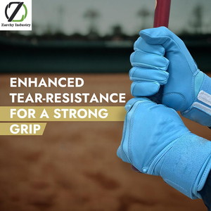 Professional Quality Batting Gloves 0.9mm Thick, Premium Cabretta Leather with <b>Mold</b>-to-Fit Performance-Long Cuff Baseball Gloves - Product Image 4