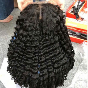 Extensions de cheveux vierges bruts cambodgiens à ondulations profondes, double trame, commande en gros, style vague naturelle - Product Image 1