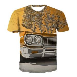 Camisetas Casuales de Cuello Redondo para Hombre al por Mayor, con Estampado Digital Personalizado en la Parte Delantera, Corte Regular, Tejido de Poliéster/Algodón Transpirable - Product Image 2