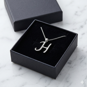 Iced Custom Initial Alphabet letter Moissanite Diamond Charm Classic Pendant 925 <b>Silver</b> Jewelry Trendy Bling <b>Necklace</b> for Gifts - Product Image 5