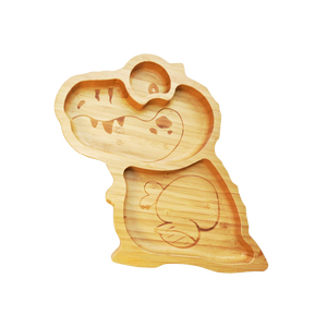 Plato de bambú para alimentación de bebés con logo personalizado, plato de madera con forma de animal, para niños pequeños, vajilla infantil, suministro al por mayor. - Product Image 6