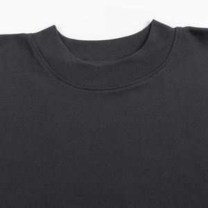 Camiseta Negra Personalizada para Hombre, 100% Algodón, Corte Cuadrado de Alta Calidad, Sin Costuras y Mangas Cortas, Estilo Casual con Logotipo Impreso - Product Image 3