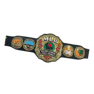 MLR Major League <b>Reclining</b> Championship Belt Custom Wrestling Belt High-Quality Collector's Item - Product Image 5