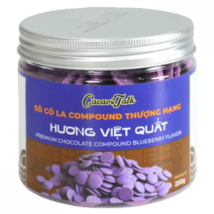 ช็อกโกแลตบลูเบอร์รี่แบบเม็ด รสชาติอร่อย ขายดีจากโรงงาน รับผลิตแบบ OEM/ODM ขายส่ง ฮาลาล เหมาะสำหรับเบเกอรี่และบิสกิต - Product Image 1