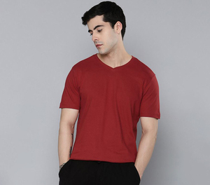 Men's Wholesale Short Sleeve <b>V</b> <b>Neck</b> <b>White</b> <b>Shirt</b> Men's Blank <b>T</b>-<b>shirt</b> 100% Cotton Plain Custom <b>White</b> Tshirt for Men - Product Image 5