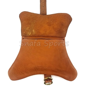 Handcrafted Leather Hunting Bag with Belt Durable Belt <b>Large</b> Bag Genuine Leather Outdoors Bag Rugged Belt Pouches - Product Image 3