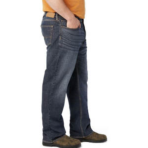 Pantalones Vaqueros Flexibles de Corte Relajado para Hombre, Cómodos, de Algodón Elástico, para Uso Diario, Casuales, Duraderos, a la Moda - Product Image 3