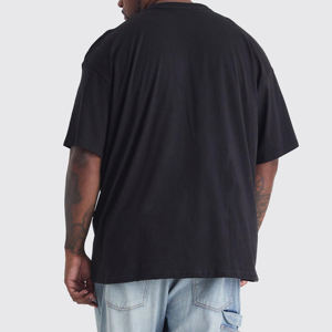 T-shirts imprimés pour hommes en coton tricoté 100% surdimensionnés, design personnalisé, dernier style, services OEM, prix bas - Product Image 2