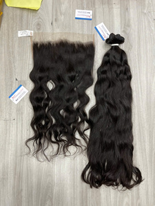 Closure en cheveux vietnamiens bruts de qualité supérieure, dentelle HD suisse, 4x4 5x5 6x6, cheveux raides naturels, vente en gros - Product Image 2