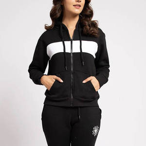 ustomized Logo Women Hoodies From Pakistan High Quality Woven Fabric for Autumn/Winter with Crystal Badge Decoration Low Price - Product Image 1