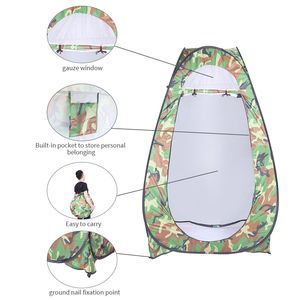 Tenda Pop-Up a Doppio Strato Portatile per Privacy all'Aperto, Impermeabile, per Doccia, Toilette e Spogliatoio, Ideale per Campeggio ed Escursionismo - Modello Esteso - Product Image 6