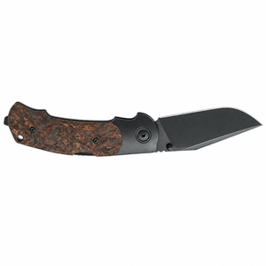 Navajas Plegables Premium con Hoja de Acero Negro y Mango de Madera Texturizada, Cuchillos para Camping, Senderismo y Uso Diario - Product Image 6