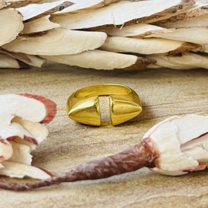 Hot Selling Modern Geometric <b>Ring</b> Gold Plated Brass <b>Ring</b> Minimalist Unisex <b>Ring</b> Dainty <b>Statement</b> Unique Design Wholesale <b>Ring</b> - Product Image 1