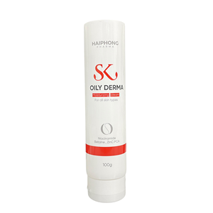 Envase de Plástico Cosmético Blanco de PE, Tubo Brillante Impreso para Crema, con Tapa Abatible, para Cuidado de la Piel - Product Image 1