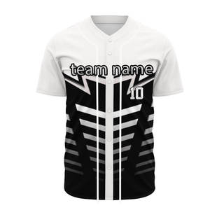 Men's Plus Size V-Neck Baseball Jersey Sportswear Full Button T-Shirts Breathable Sublimation Printed Baseball Jersey Washable - Product Image 3