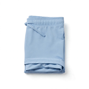 Shorts Bermuda de Sport Décontractés pour Hommes, Couleur Unie Personnalisable, Tricotés, Taille Haute Élastique, Séchage Rapide - Product Image 2