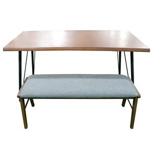 Made in Vietnam OEM Product Traditional Vietnamese High Wooden <b>Garden</b> <b>Set</b> Cushioned Patio Table and <b>Bench</b> with Chairs Certified - Product Image 1