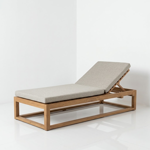 Solid Wood <b>Sun</b> Loungers Teak Flat Laying Platform <b>Bed</b> Furniture For Wholesale Importer Bulk Container Direct Factory Export OEM - Product Image 2