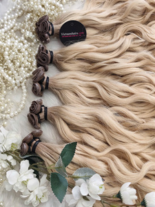 ผมต่อเวียดนามแท้ 100% คุณภาพพรีเมียม แบบขายส่ง รุ่นบอดี้ โมเดล ฟูลคิวติเคิล  วิกผมแบบเย็บสองชั้นด้วยเครื่องจักร Genius - Product Image 3