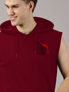 OEM <b>Men's</b> <b>Sleeveless</b> <b>Hoodie</b> 100% Polyester Printed Pullover Casual Style Hooded Tank Top Sublimation Custom Apparel Clothing - Product Image 5
