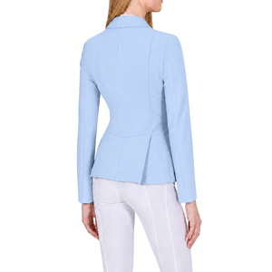 Light Blue Equestrian <b>Jacket</b> for <b>Women</b> Tailored Riding Blazer Elegant Horse Riding Competition Coat Custom OEM Wholesale Apparel - Product Image 2