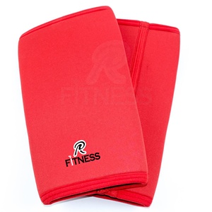 Genouillère de sport respirante en néoprène 7MM noire avec logo personnalisé, compression et douceur pour le fitness - Product Image 6