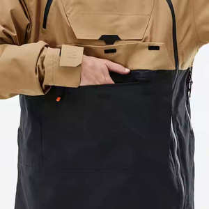 เสื้อแจ็คเก็ตสกีผู้ชายกันน้ำกันลมแบบมีฮู้ด เสื้อคลุมสโนว์บอร์ดแบบ Anorak สำหรับฤดูหนาว เสื้อกันหนาวสำหรับเล่นกีฬากลางแจ้งบนภูเขา เสื้อโค้ทสำหรับเล่นสกี - Product Image 4