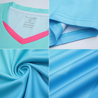 Maillot de football dégradé pour garçons, col en V, manches courtes, en polyester anti-humidité, kit de football toutes saisons, vêtements pour enfants
