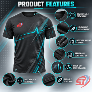 Custom Mens Polyester Solid Dry Fit Anti-Wrinkle Short Sleeve Quick Dry Breathable Sports Training T-<b>Shirt</b> Manufacturer - Product Image 5
