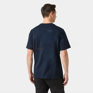 เสื้อยืดคอกลมผ้าฝ้ายแบบกำหนดเอง พร้อมพิมพ์โลโก้ตามสั่ง ป้องกันรอยยับ เป็นมิตรกับสิ่งแวดล้อม ระบายอากาศได้ดี คุณภาพเยี่ยม ดีไซน์ล่าสุด - Product Image 3