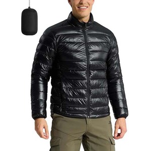 Men's Casual Duck Puffer Jacket Winter Windproof Warm <b>Bubble</b> <b>Coats</b> with Waterproof Canvas Fabric Loose Fit off Shoulder - Product Image 5
