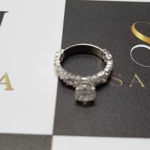 แหวนเงินแท้ VVS Moissanite แหวน S925สำหรับผู้ชายแหวนเพชรหมั้นแหวนแต่งงานเครื่องประดับที่ดี - Product Image 3