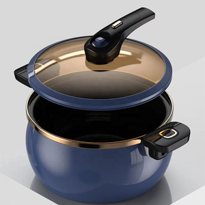 Cuisinière à pression fiable de grande capacité pour une cuisson rapide et saine, corps en acier inoxydable durable, compatible gaz et induction, passe au lave-vaisselle - Product Image 4