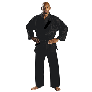 Men's Black Karate Gi 100% Cotton Durable Regular Fit Adult Martial Arts Uniform - Product Image 1