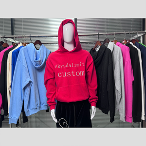 เสื้อฮู้ดดี้โอเวอร์ไซส์ผ้าฝ้ายเฟรนช์เทอร์รี่คุณภาพสูง ปี 2026 แบบยูนิเซ็กส์ แขนยาว พิมพ์ลายนูน 3 มิติ ชุดวอร์ม ผู้จำหน่าย - Product Image 1