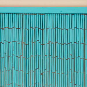 Bamboo Beaded Wedding Curtain Handmade Customizable Bohemian Hamsa Design Vertical Blinds Blackout Eco-Friendly Decorative Door - Product Image 4