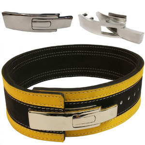 Ceinture de musculation en cuir de vachette 10 mm, ceinture de musculation réglable, ceinture de soutien robuste pour la musculation, la force athlétique et l'entraînement en salle de sport, personnalisable - Product Image 1