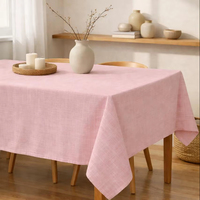 Nappe à texture texturée, résistante aux plis, anti-rétrécissement, douce, pour table de cuisine et de salle à manger