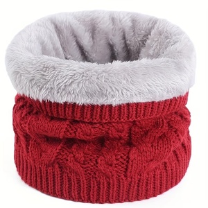 Cache-cou de luxe pour femme en acrylique 100 % tricoté torsadé, doublé polaire, ultra doux, thermique, léger et écologique - Product Image 3