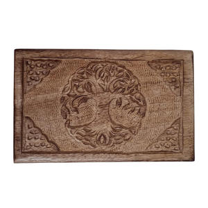 Cheap Handmade Wooden <b>Storage</b> <b>Chest</b> for Jewelry, Coins, Trinkets and Small Accessories with Vintage Rustic Design for Home - Product Image 5